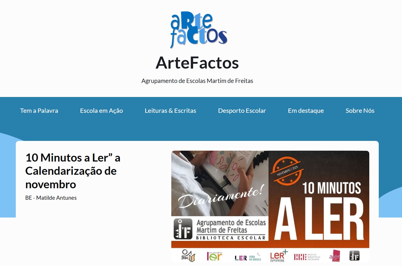 Artefactos on line banner